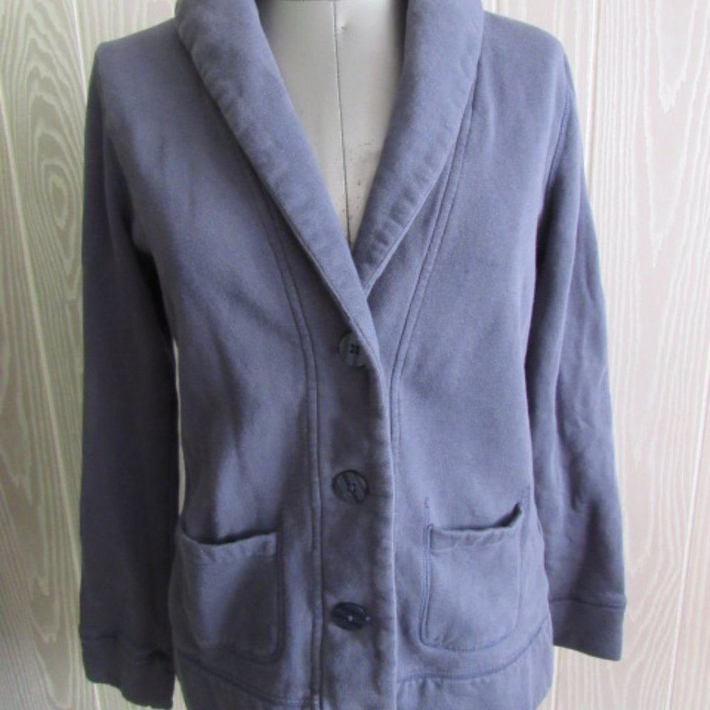 Merona blue blazer style sweatshirt